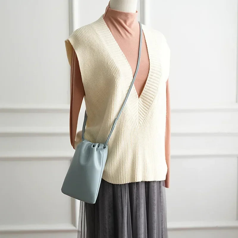 Mini Bucket Crossbody Bag