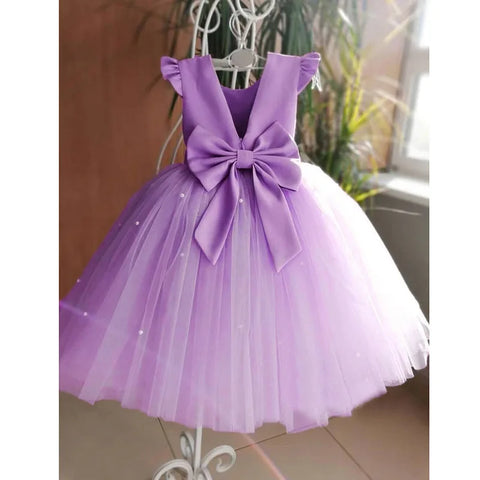 Tulle Party Dress with Big Back Bow