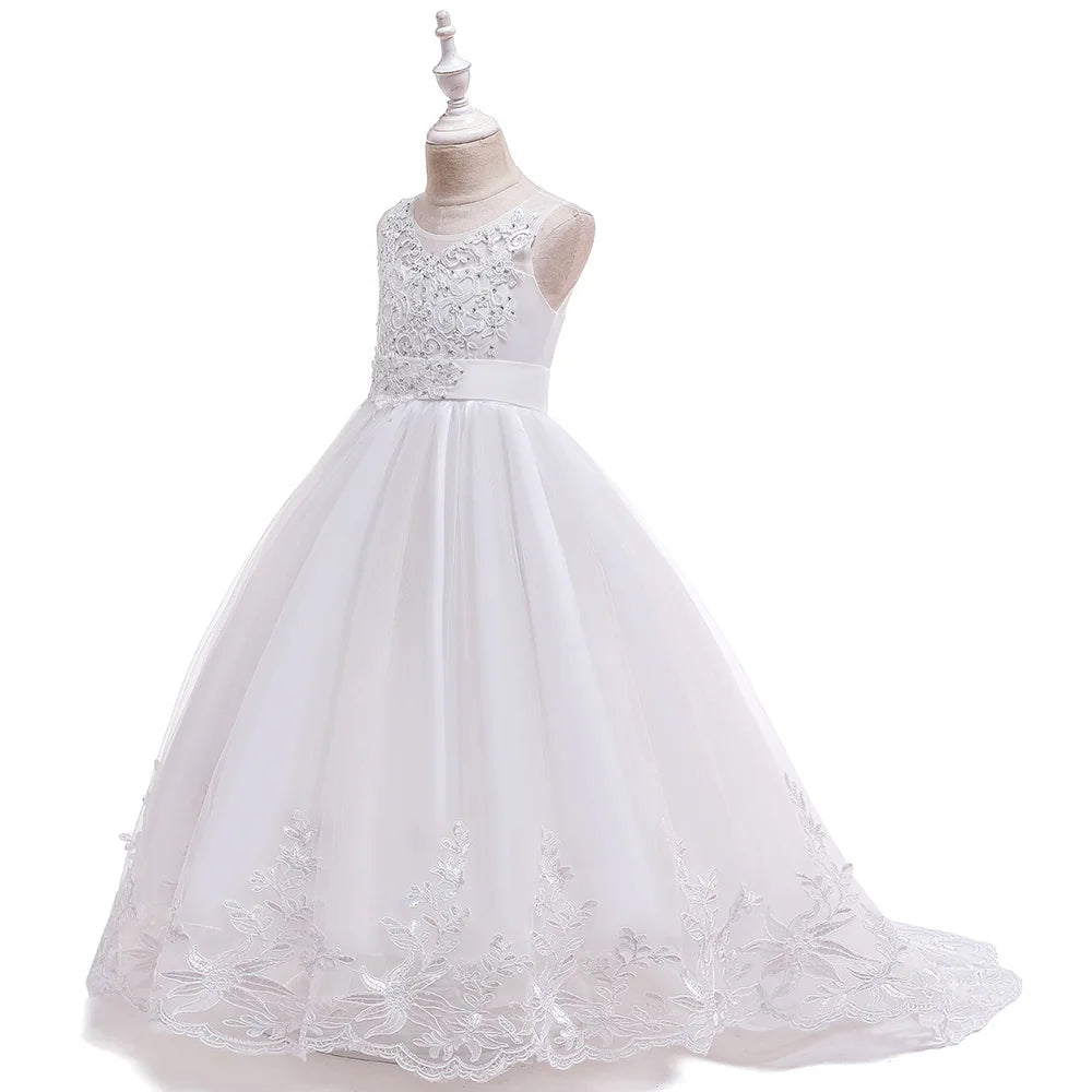 White Lace First Communion Dress