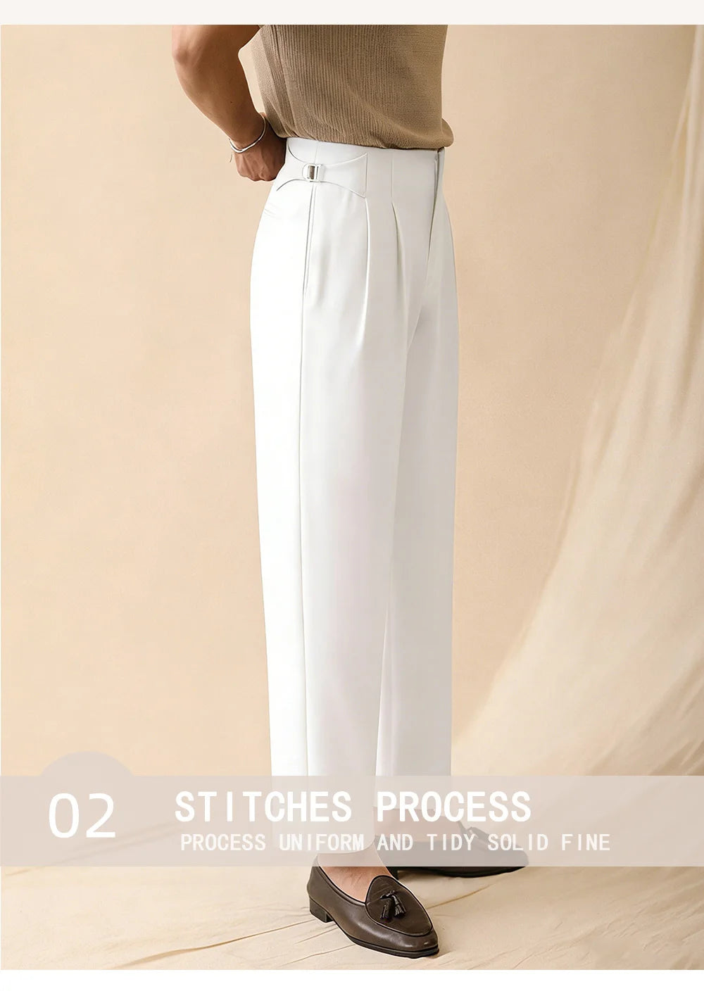 Relaxed Pleated Trousers
