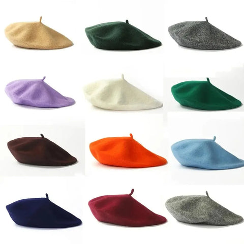 Wool-Blend French Beret