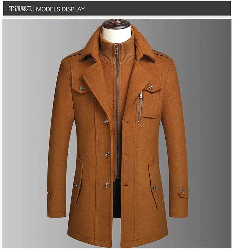 Double-Collar Overcoat