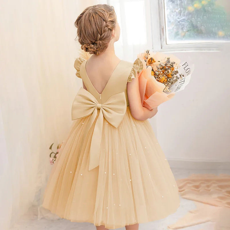Tulle Party Dress with Big Back Bow