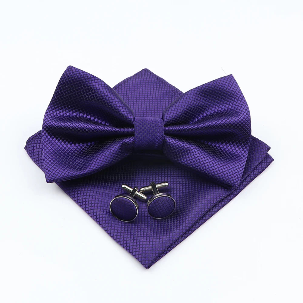 Bow Tie, Pocket Square & Cufflink Set