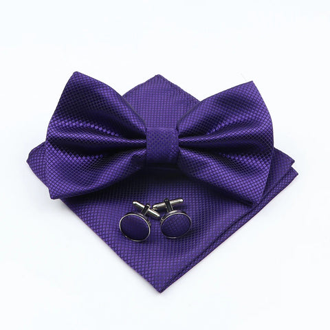 Bow Tie, Pocket Square & Cufflink Set