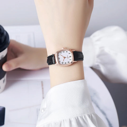 Minimalist Leather-Strap Watch