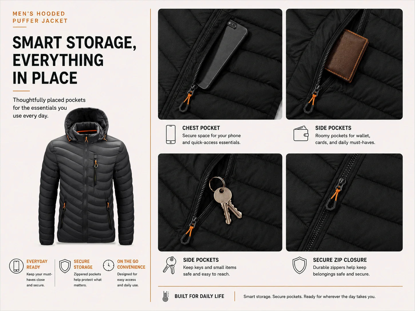 Hooded Puffer Jacket